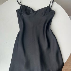Zara Black Bustier Dress